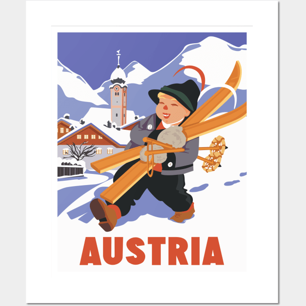 Austria Vintage Travel Poster Wall Art by Terrybogard97
